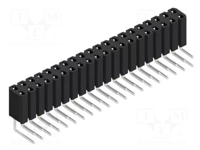 Connector: pin strips; socket; female; PIN: 40; THT; 3A; 125V; BL 4 FISCHER ELEKTRONIK BL4.40.Z