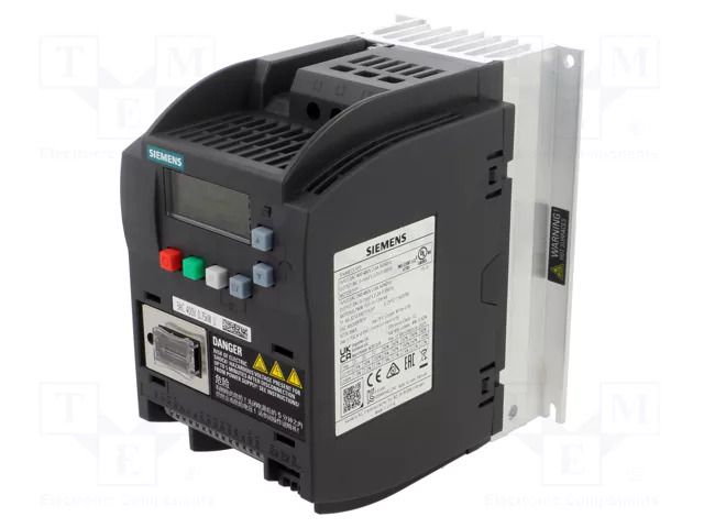 Inverter; 0.75kW; 3x400VAC; 3x380÷480VAC; for wall mounting; IN: 6 SIEMENS 6SL3210-5BE17-5UV1