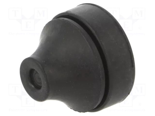 Grommet; EPDM; black; Panel thick: 3÷5mm; Øcable: 5÷9mm; IP67 FIBOX FEM-C-5-9