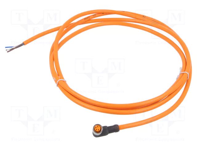 Cable: for sensors/automation; M8; PIN: 4; angled; 2m; plug; 60VDC LUMBERG AUTOMATION ELWIKAKV145041