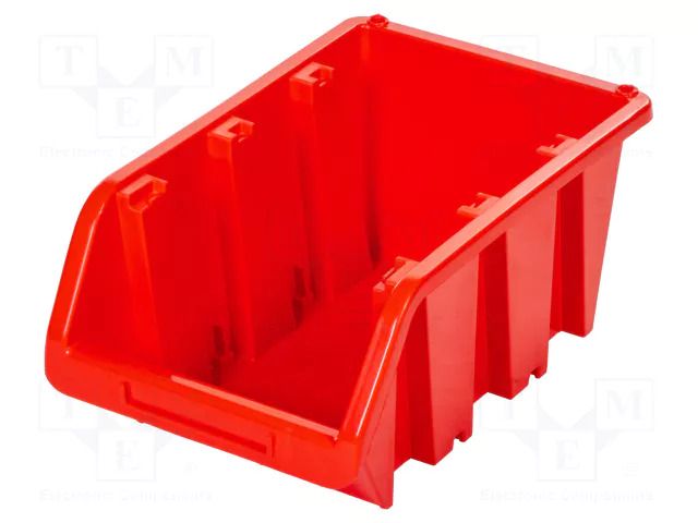 Container: cuvette; red; 390x240x180mm; TRUCK KISTENBERG KTR40-3020