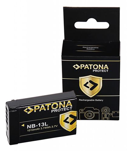 PATONA PROTECT Battery f. Canon NB-13L Canon PowerShot G7X G5X G9X G7X Mark II, PATONA 12535 4055655222174