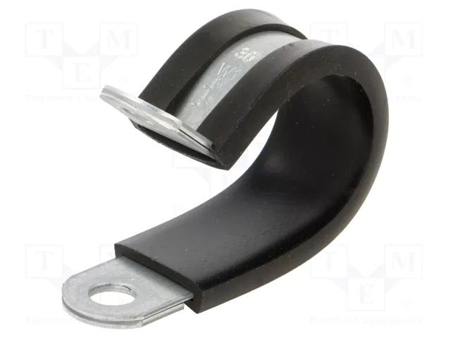 Fixing clamp; ØBundle : 30mm; W: 20mm; steel; Cover material: EPDM KALE CC-D1-30X20-W1EPDM