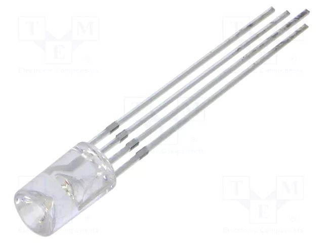 LED; RGB; 5mm; 120°; Front: recessed; -30÷85°C; Variant: tricolour OPTOSUPPLY OSTBEC5MC1B