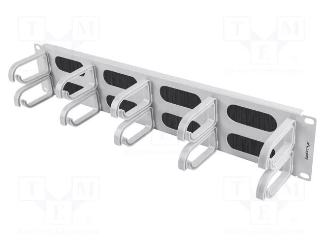 Cable organizer; 2U; grey; Standard: 19" LANBERG AK-1204-S