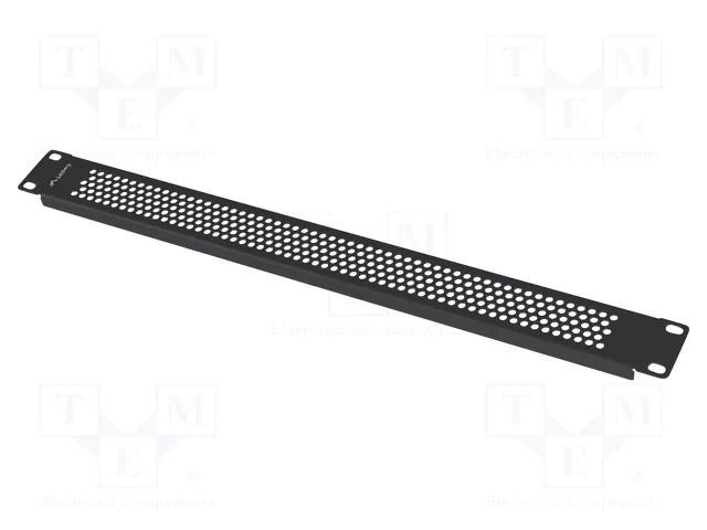 Stopper; 1U; black; Standard: 19"; perforated LANBERG AK-1411-B