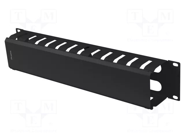 Cable organizer; 2U; black; Standard: 19" LANBERG AK-1705-B