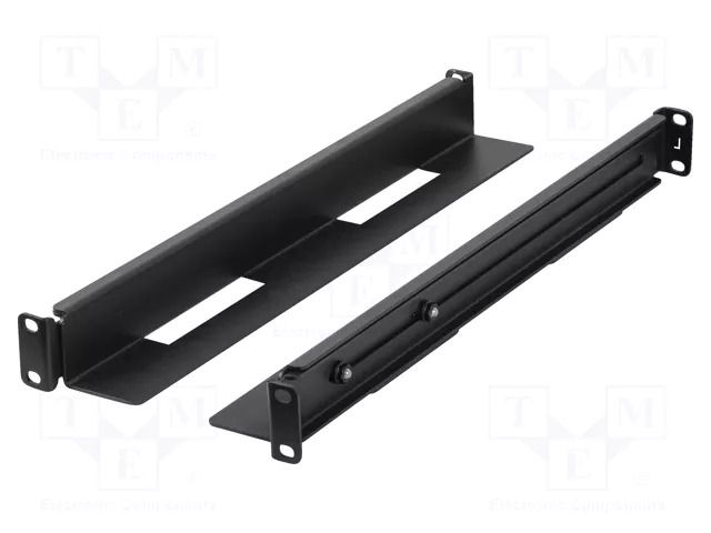 Mounting rail; black; Standard: 19" LANBERG AK-1901-B