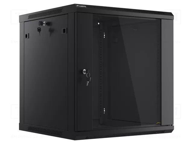 Enclosure: rack cabinet; Standard: 19"; 12U; black; Z: 600mm LANBERG WF01-6612-10B