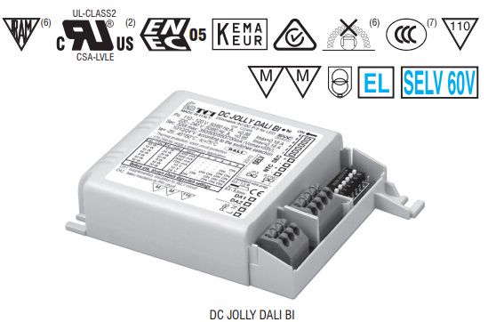 32W constant current LED driver 250-700mA, 3-48V, DALI2, PWM-AM by TCI 125458