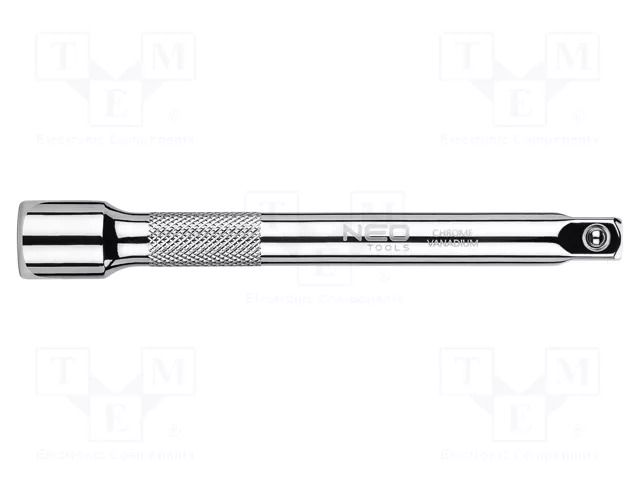 Extension; 3/8"; Chrom-vanadium steel; 125mm NEO TOOLS NEO-08-152