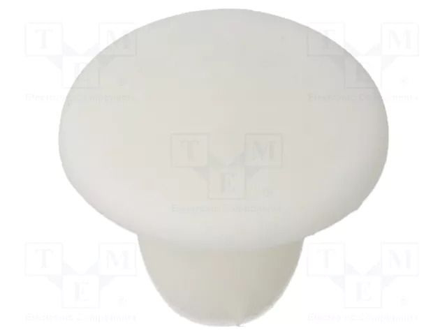 Stopper; H: 7mm; push-in; Flange dia: 11mm; white; Ømount.hole: 6mm ESSENTRA ESS-10060520