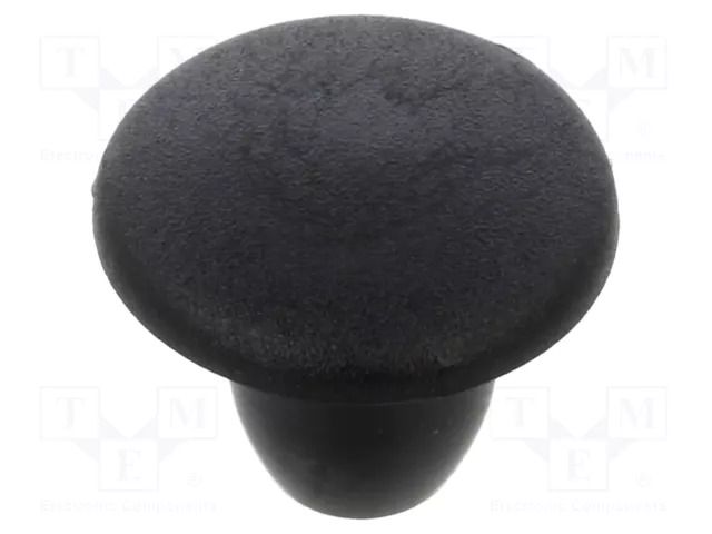 Stopper; H: 7mm; push-in; Flange dia: 11mm; black; Ømount.hole: 6mm ESSENTRA ESS-10060537
