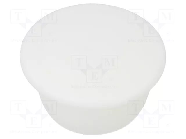 Stopper; H: 8.5mm; push-in; Flange dia: 19mm; white; 054154911303 ESSENTRA ESS-10060667