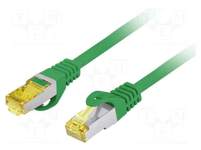 Patch cord; S/FTP; Cat: 6a; RJ45 plug,both sides; stranded; Cu; 20m LANBERG PCF6A-10CU-2000-G