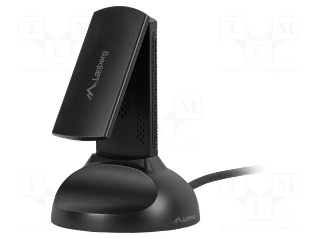 PC extension card: WiFi network; USB A plug; USB 3.0; black LANBERG NC-3000-WI
