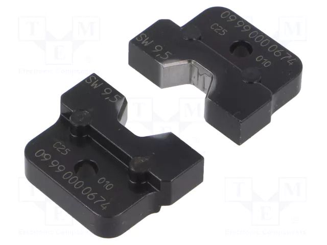 Crimping jaws; non-insulated terminals; Size: 9.5 HARTING 09990000674