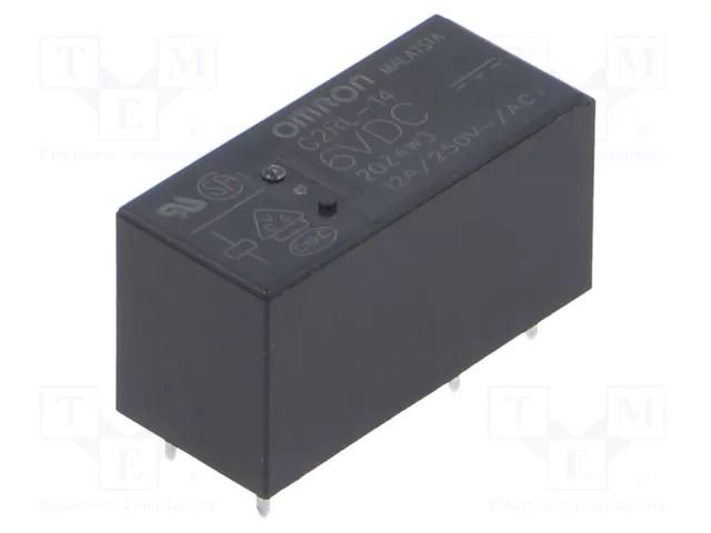 Relay: electromagnetic; SPDT; Ucoil: 6VDC; 12A; 12A/250VAC; G2RL OMRON Electronic Components G2RL-14-DC6