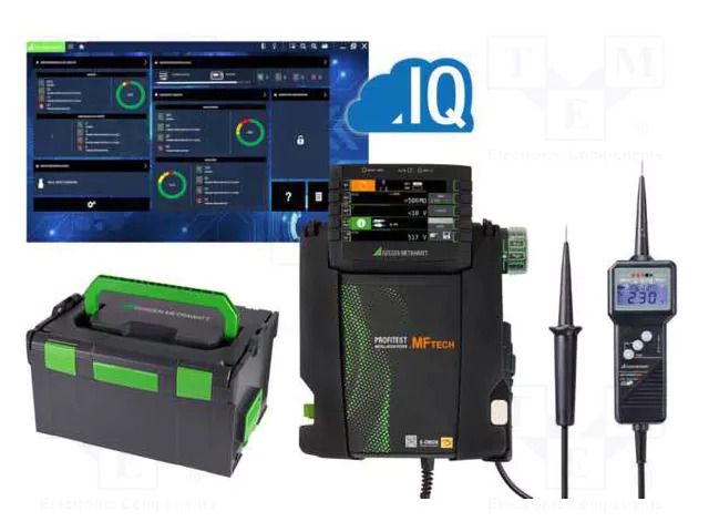 Meter: appliance meter; LCD; Earthing R range: 150mΩ÷9999Ω; USB GOSSEN METRAWATT GM-M537B
