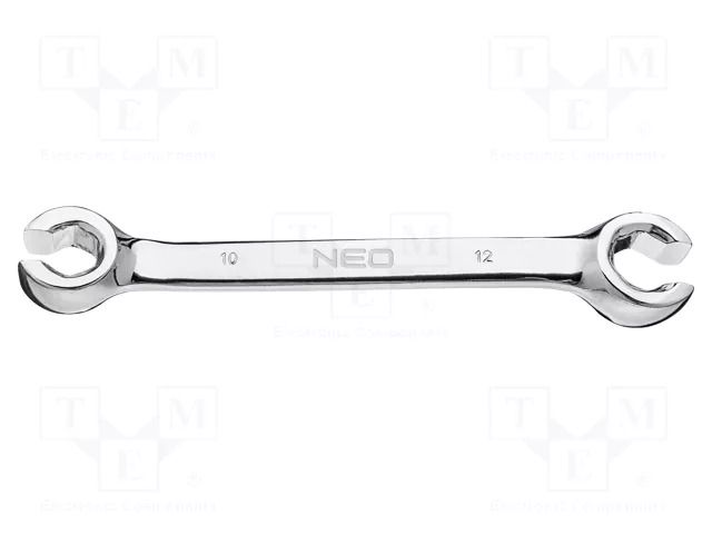 Wrench; flare nut wrench; 10mm,12mm; Chrom-vanadium steel NEO TOOLS NEO-09-145