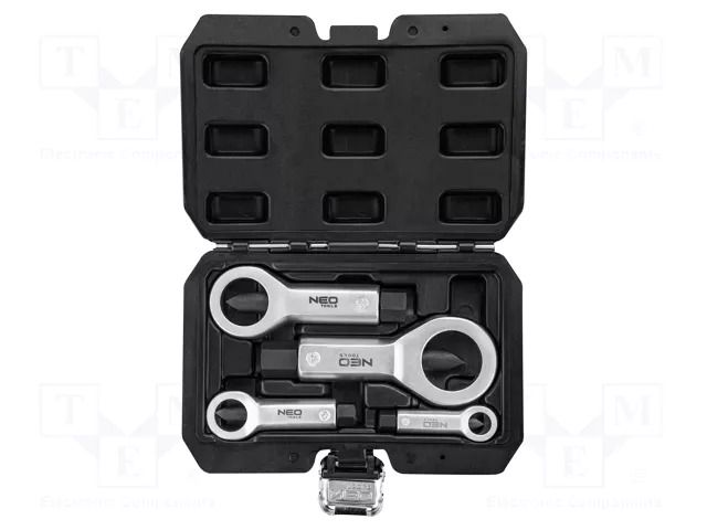 Kit: nut splitter; for to damaged nuts; 4pcs. NEO TOOLS NEO-11-925