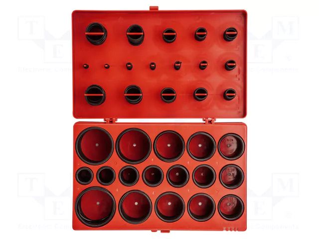 O-ring set; NBR caoutchouc; 419pcs. NEO TOOLS NEO-11-983