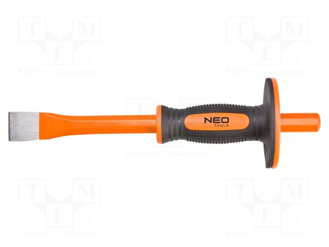Cold chise; with protective cap; L: 300mm; Chrom-vanadium steel NEO TOOLS NEO-33-082