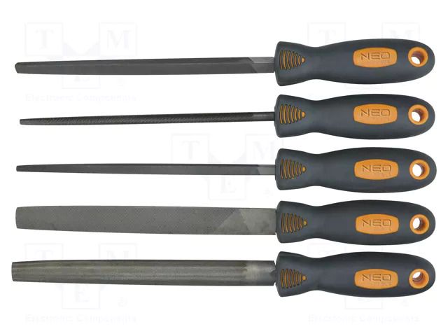 Kit: files; metal,grinding; 5pcs. NEO TOOLS NEO-37-610