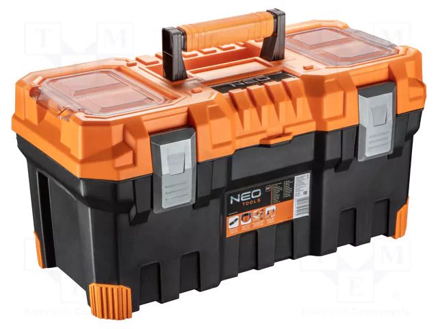 Chest; tool case; black-orange; 554x286x276mm NEO TOOLS NEO-84-114