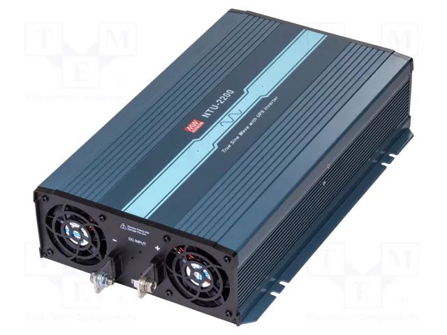 Converter: DC/AC; 2.2kW; Uout: 230VAC; 10÷16.5VDC; 420x270x98mm MEAN WELL NTU-2200-212EU