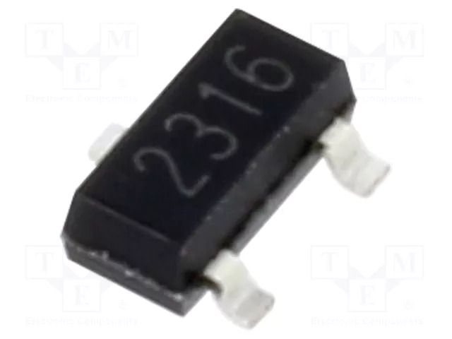 Transistor: N-MOSFET; unipolar; 30V; 6.2A; Idm: 25A; 1.5W; SOT23; ESD DIOTEC SEMICONDUCTOR MMFTN2316K-DIO