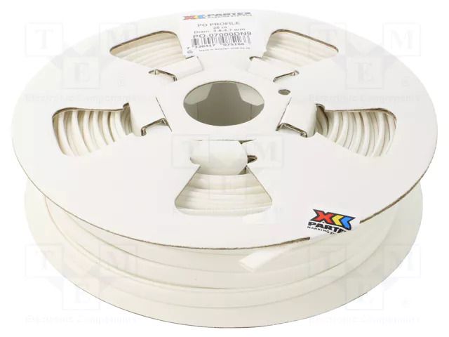 Markers; 3.8÷4.7mm; PVC; white; -30÷60°C; leaded; cables and wires PARTEX PO-07000DN9