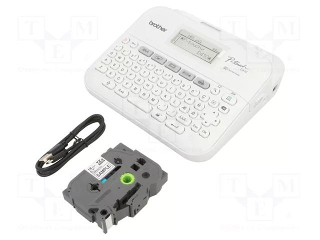 Label printer; Keypad: QWERTY; Interface: USB; 20mm/s BROTHER BR-PTD410YJ1