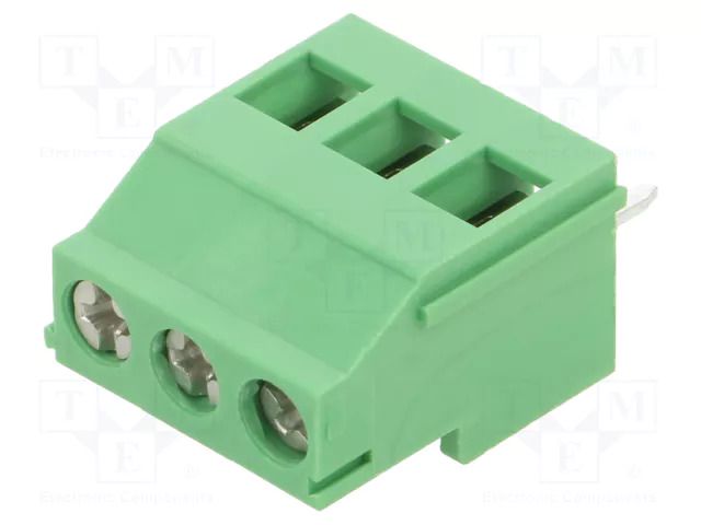 Connector: PCB terminal block; terminal; 16A; 300V; PIN: 3; angled GCT TBJ05-03-1-G-G