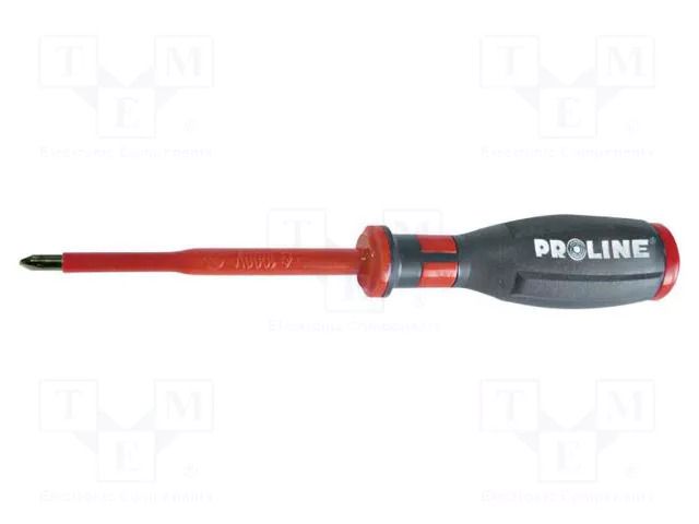 Screwdriver; insulated; Pozidriv®; PZ1; 80mm; SOFT-TOUCH PROLINE PRE-10517