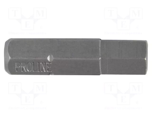 Screwdriver bit; hex key; HEX 4mm; Overall len: 25mm; 2pcs. PROLINE PRE-10611