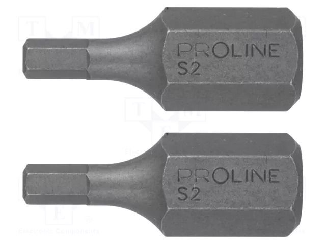 Screwdriver bit; hex key; HEX 10mm; Overall len: 30mm; 2pcs. PROLINE PRE-10861