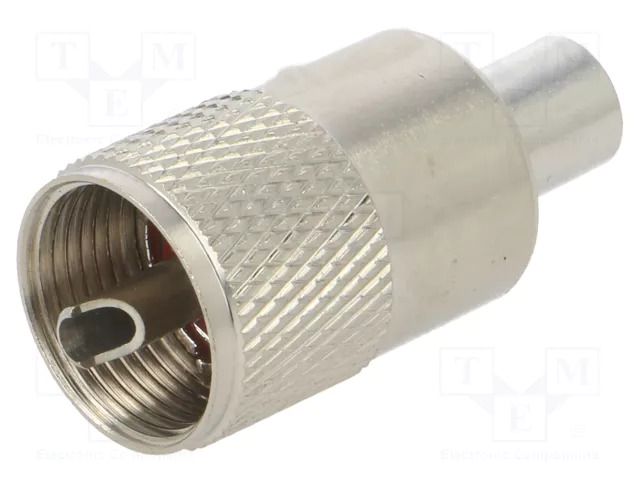 Connector: UHF (SO-239); plug; male; straight; soldering,twist-on HONGKONG XINYA ELECTRONICS CO.,LTD R-813-RG58