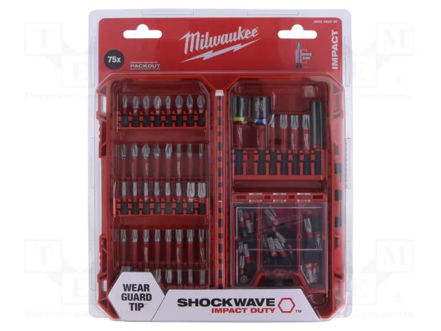 Kit: screwdriver bits; impact; 15pcs. Milwaukee MW-4932492008