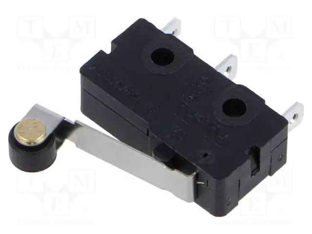 Microswitch SNAP ACTION; 5A/250VAC; with lever (with roller) E-SWITCH MS0850505F075S1A