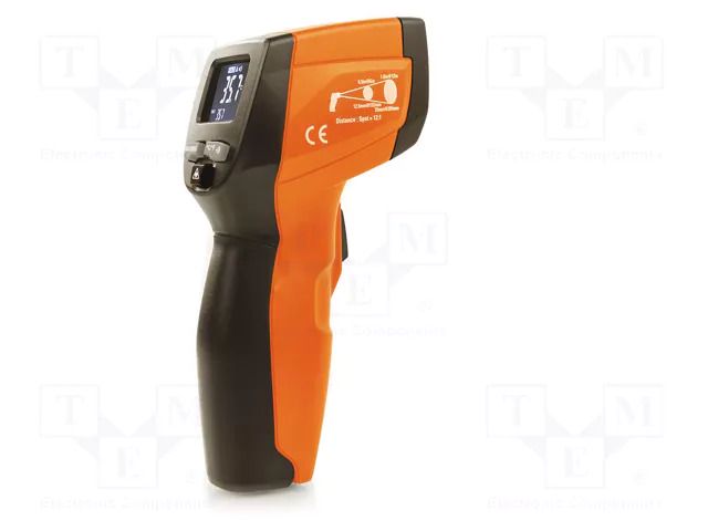 Meter: infrared thermometer; LCD; Temp.(IR): -50÷380°C; ε: 0,95 HT INSTRUMENTS HTI-HA003300