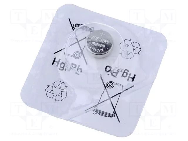 Battery: silver; coin,R521,SR63; 1.55V; non-rechargeable; 1pcs. MAXELL BAT-SR521SW/MX