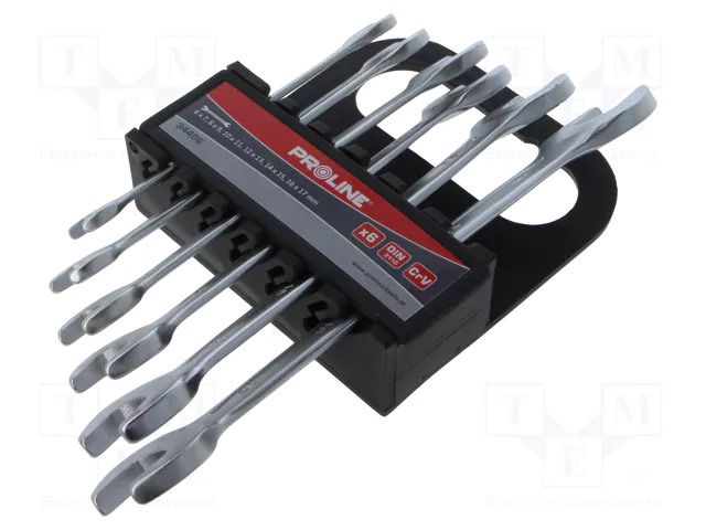 Wrenches set; spanner; Chrom-vanadium steel; 6pcs. PROLINE PRE-34406
