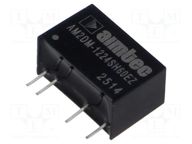 Converter: DC/DC; 2W; Uin: 10.8÷13.2VDC; Uout: 24VDC; Iout: 84mA AIMTEC AM2DM-1224SH60EZ