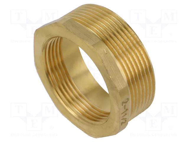 Splice terminal: adapter; male-female,reductive; brass CW617N GEBO 241-38BR