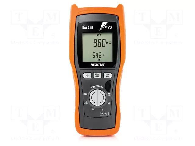 Meter: insulation resistance; LCD; VAC accuracy: ±(2%+2digit) HT INSTRUMENTS HTI-HV000072