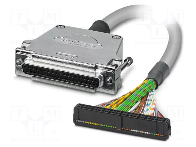 Cable; D-Sub 37pin socket,IDC/FLK 50pin; PVC; Len: 4m; grey; IP54 PHOENIX CONTACT 1222438