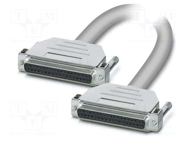 Cable; D-Sub 37pin socket,both sides; PVC; Len: 25m; grey; Core: Cu PHOENIX CONTACT 2902074