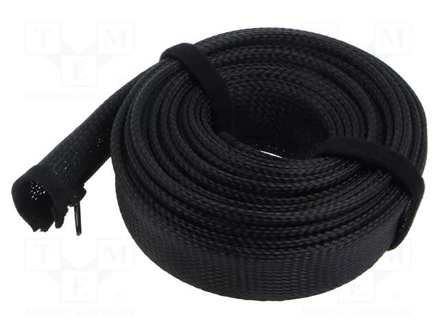 Cable box; multi use; black; L: 5m; polyester; Ø: 50mm LOGILINK PC-KAB0083