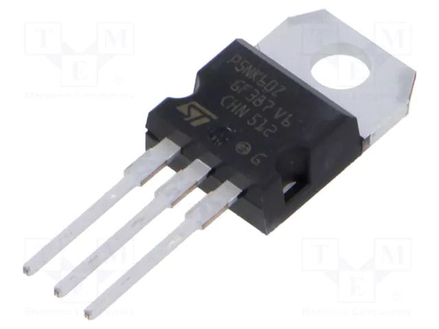 Transistor: N-MOSFET; unipolar; 600V; 3.16A; Idm: 20A; 90W; TO220-3 STMicroelectronics STP5NK60Z